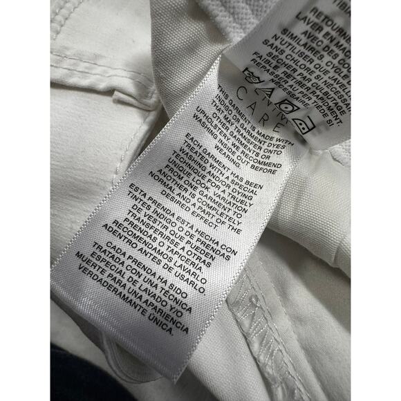 Curve Appeal Womens Size 10/30 White Cropped Jeans - Picture 7 of 10